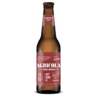 bottiglia di birra agricola rossa
