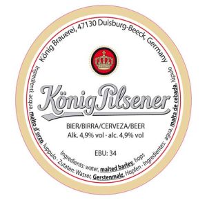 logo konig pilsner birra bionda tedesca